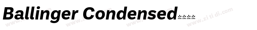 Ballinger Condensed字体转换